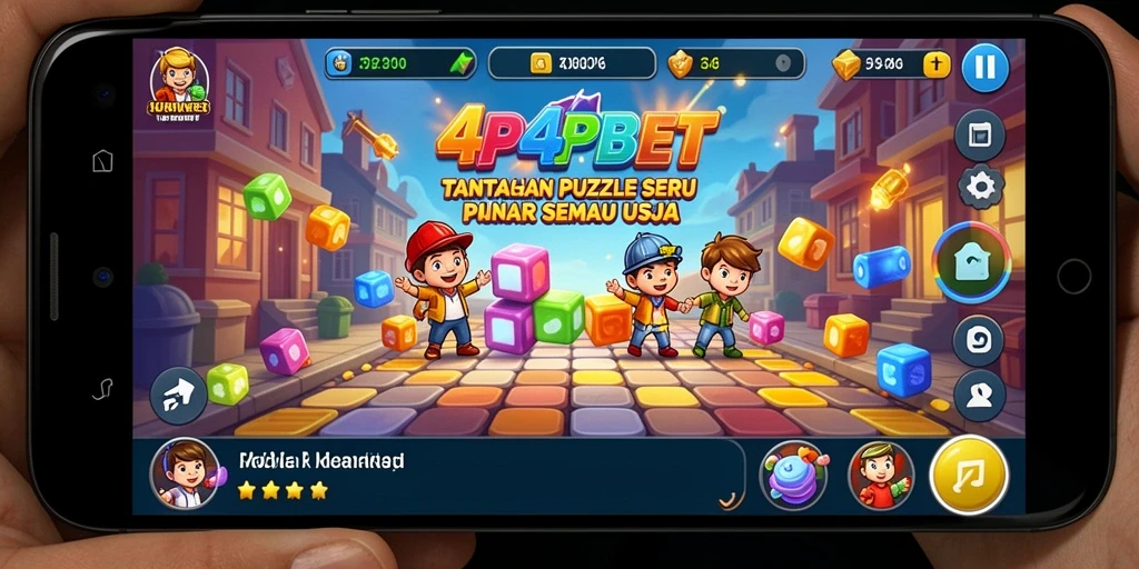 Screenshot gameplay 4P4PBET menampilkan tantangan Puzzle yang menarik.