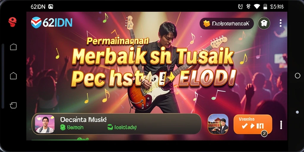 Tampilan menarik dari gameplay 62IDN yang penuh musik.