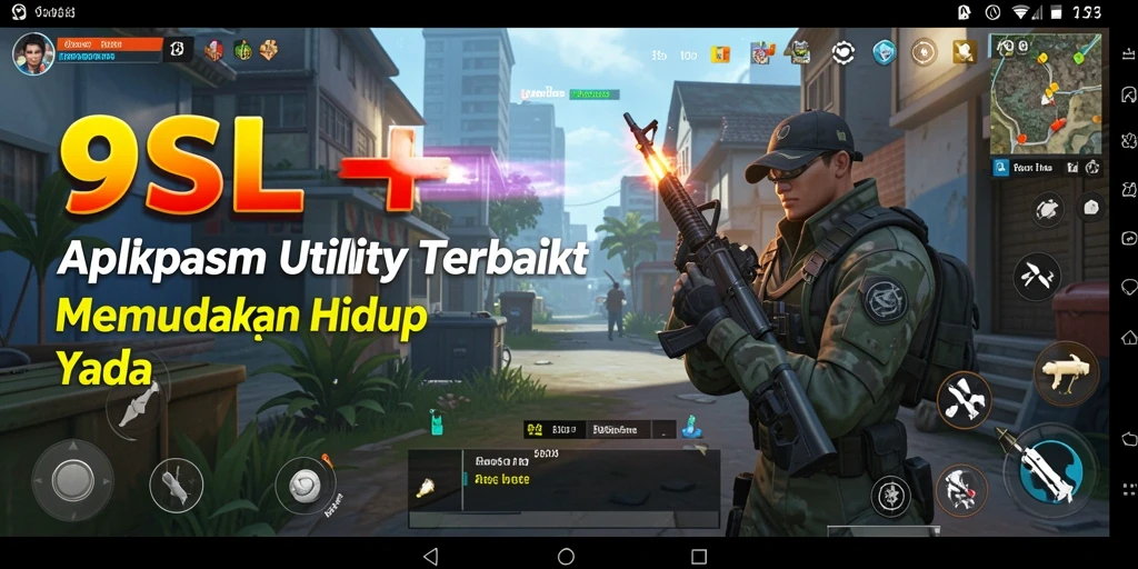 Tampilan antarmuka 9SL yang sederhana dan fungsional.