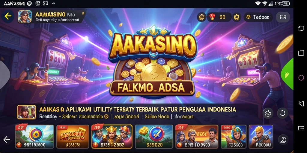 Screenshot utama AAKASINO menampilkan antarmuka yang bersih dan intuitif.