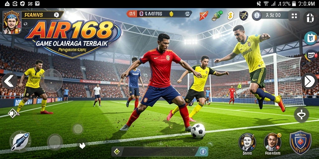 Tampilan gameplay seru dari AIR168 dengan pertandingan olahraga menegangkan.