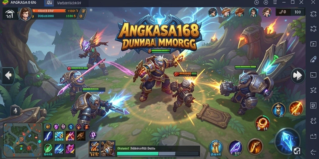 Tampilan gameplay menarik dalam dunia MMORPG ANGKASA168.