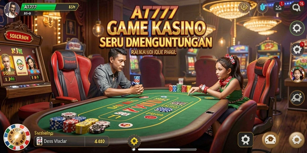 Tampak menarik dari gameplay Kasino di AT777.