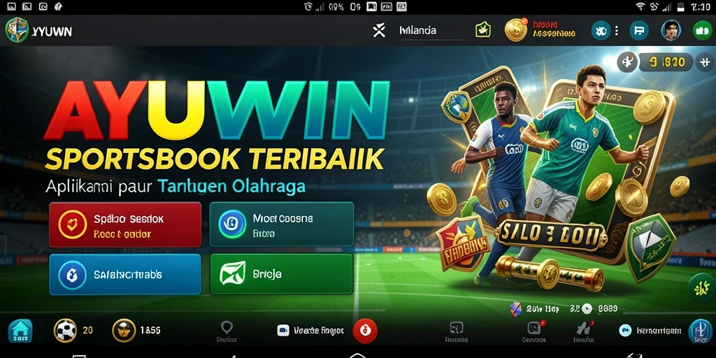 Tampilan utama AYUWIN dengan berbagai pilihan taruhan olahraga.