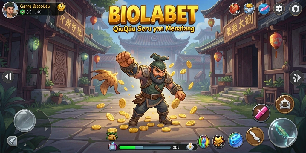 Screenshot gameplay menarik dari BIOLABET yang menunjukkan persaingan QiuQiu.