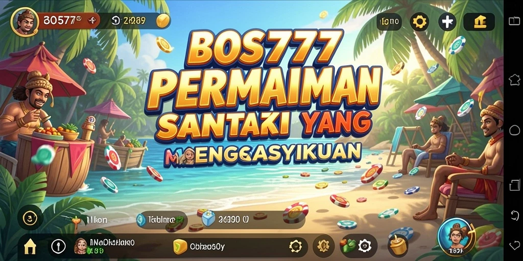 Screenshot gameplay BOS777 yang menunjukkan suasana menyenangkan dan warna-warni.