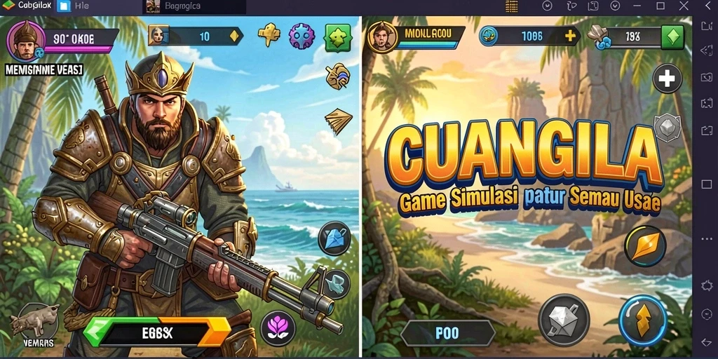 Tampilan gameplay CUANGILA yang menawan dan mendebarkan.