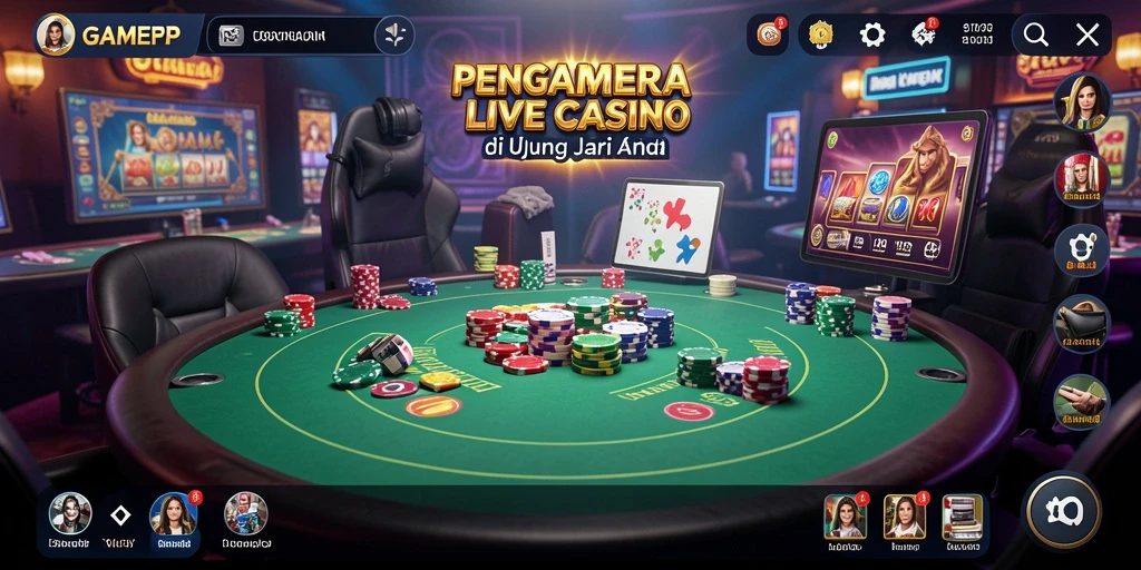 GAMERP menampilkan dealer langsung dalam aksi permainan kasino yang mendebarkan.