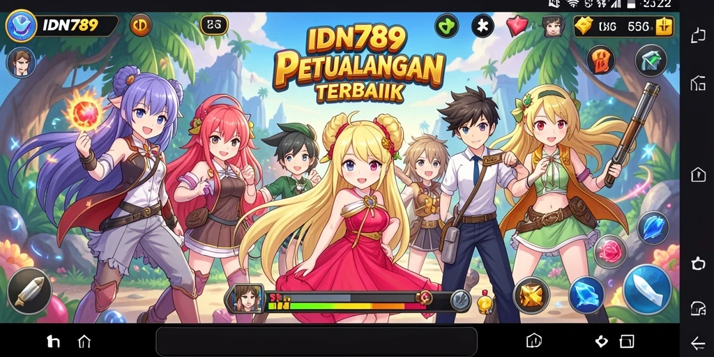 Screenshot gameplay IDN789 menampilkan pertarungan karakter yang menegangkan.