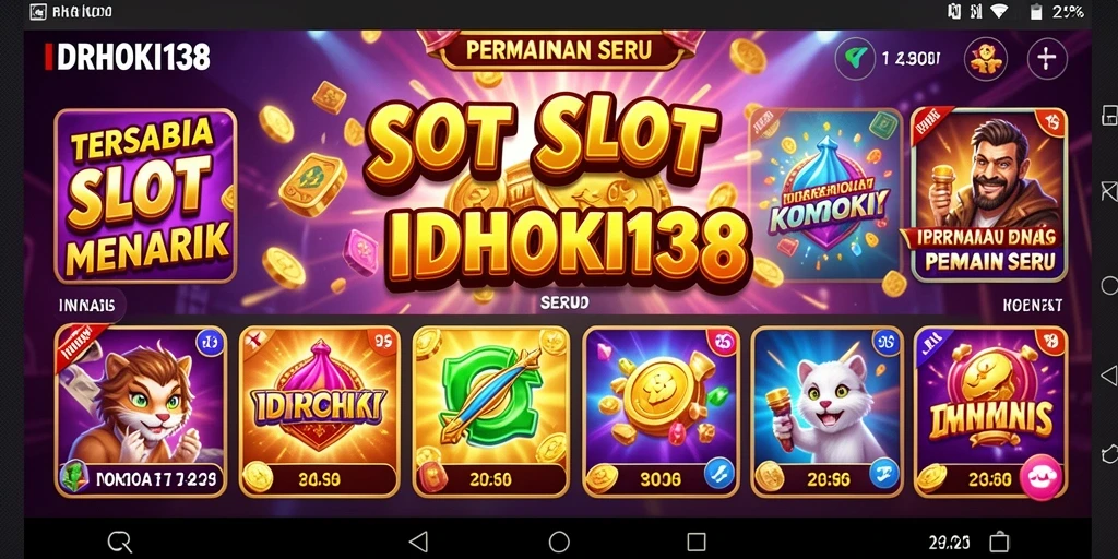 Screenshot menunjukkan gameplay seru dan grafis menawan dari IDRHOKI138.