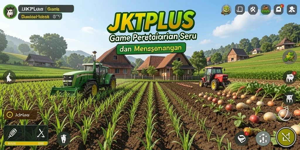 Gameplay seru dan interaktif dalam bertani di JKTPLUS.