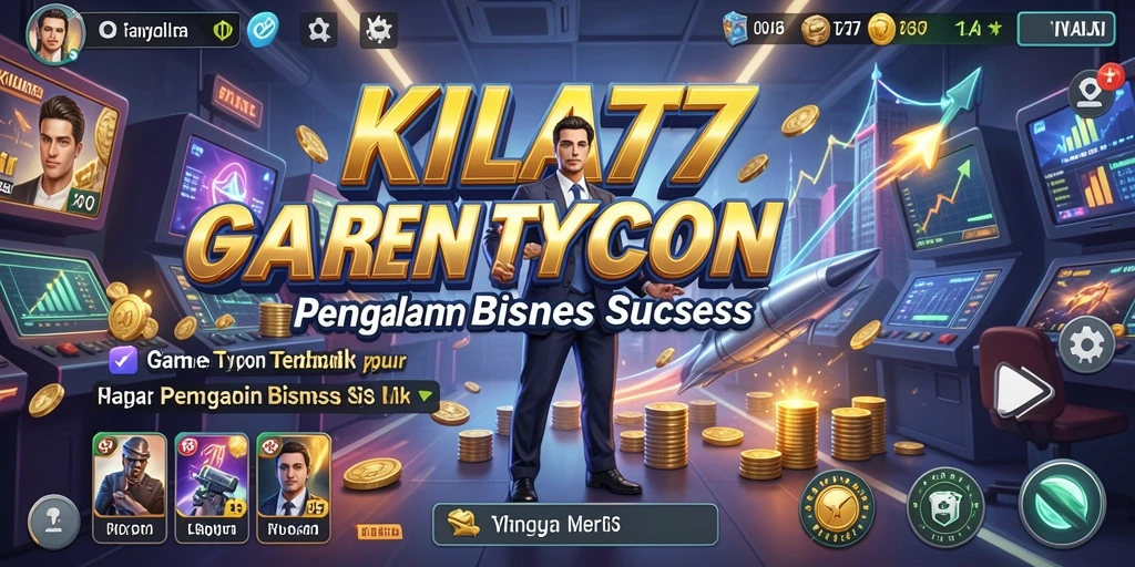 Screenshot gameplay KILAT77 menampilkan suasana manajemen bisnis yang dinamis.