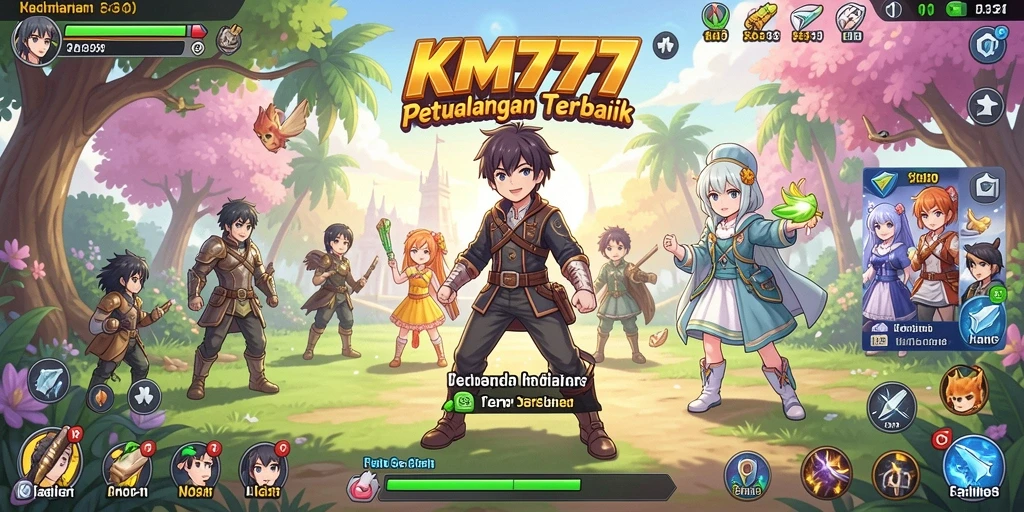 Tampilan gameplay yang menarik dengan karakter Anime.