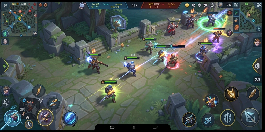 Screenshot gameplay PCPC7 menampilkan aksi pertempuran yang seru.