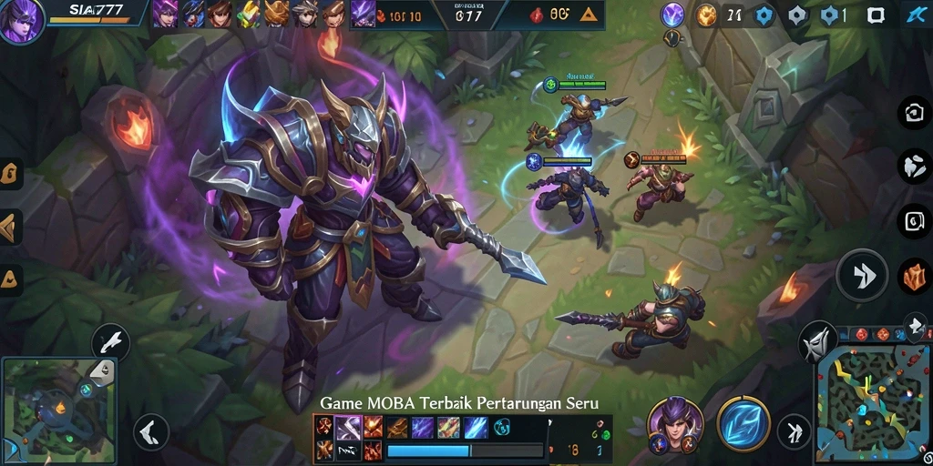 Tampilan gameplay seru di SIA777 dengan pertempuran taktis.