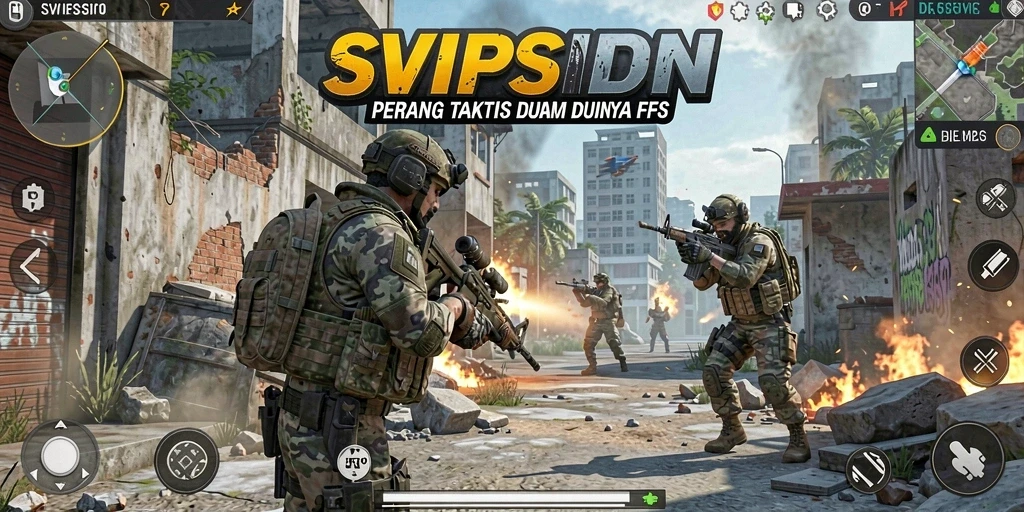 Tampilan aksion intens dari gameplay SVIPSIDN yang seru.