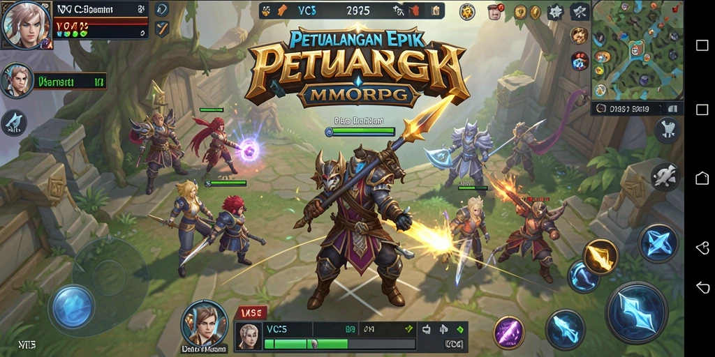 Gameplay seru dan grafis memukau dalam VC5 sebagai MMORPG.